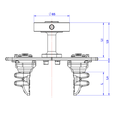 Mano suave neumática de la robótica de la industria del automóvil 1500g