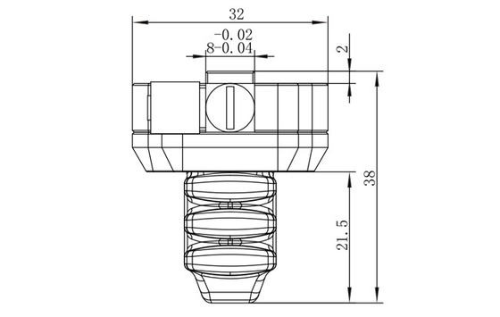 Abrazadera robótica del diámetro externo de la extensión del FDA 3200g