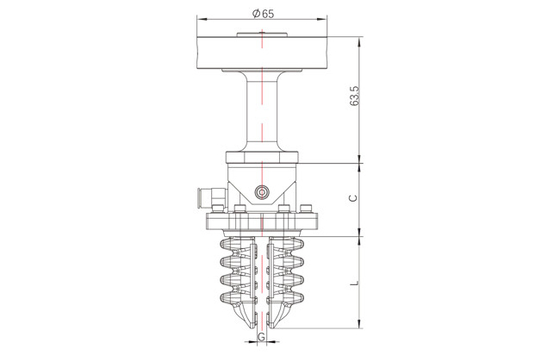 abrazadera robótica de la alta suavidad de la serie del ISC de 6300g 36m m